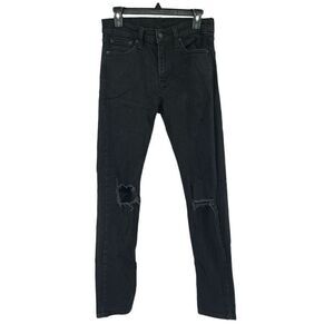 Levi’s 510 Men’s Skinny Fit Black Distressed Denim Jeans Waist 29 Length 32